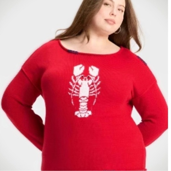 Wild Fable Women’s Red Lobster Sweater - Picture 4 of 8